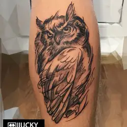 Lucky L Tattoo